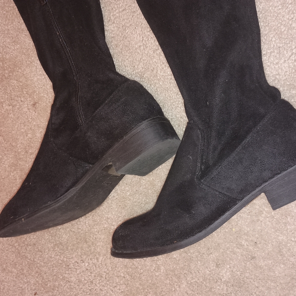 Women suede knee boots 7.5